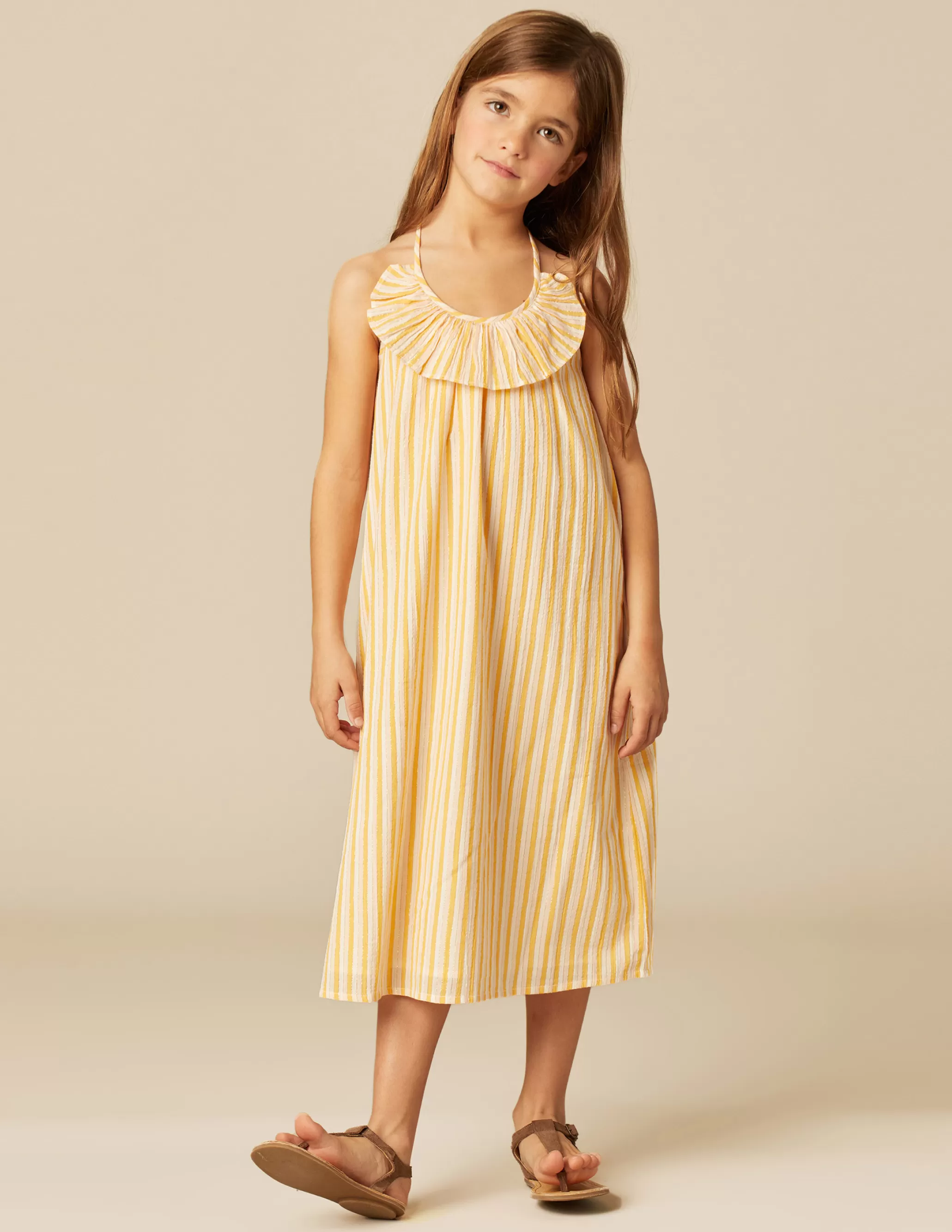 Nicoli YELLOW STRIPED DRESS< Dresses