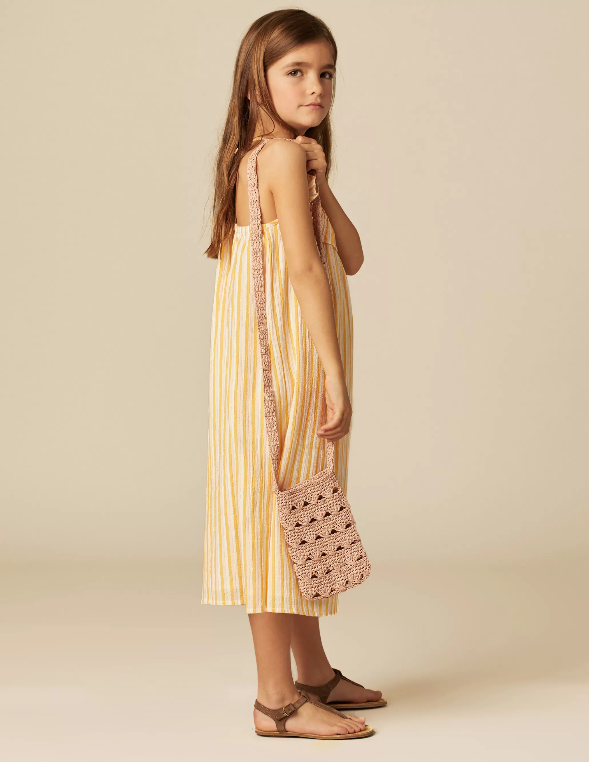 Nicoli YELLOW STRIPED DRESS< Dresses