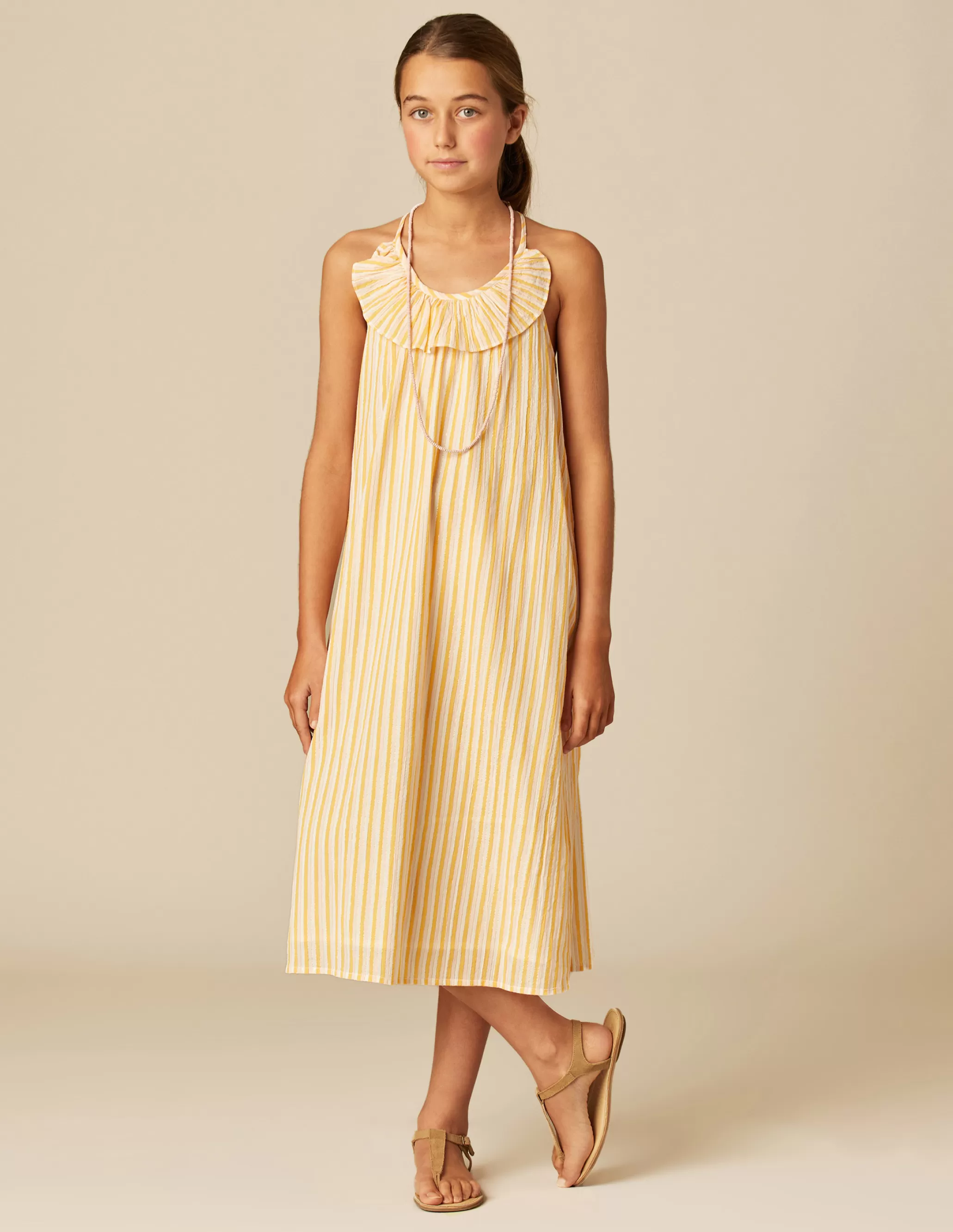 Nicoli YELLOW STRIPED DRESS< Dresses