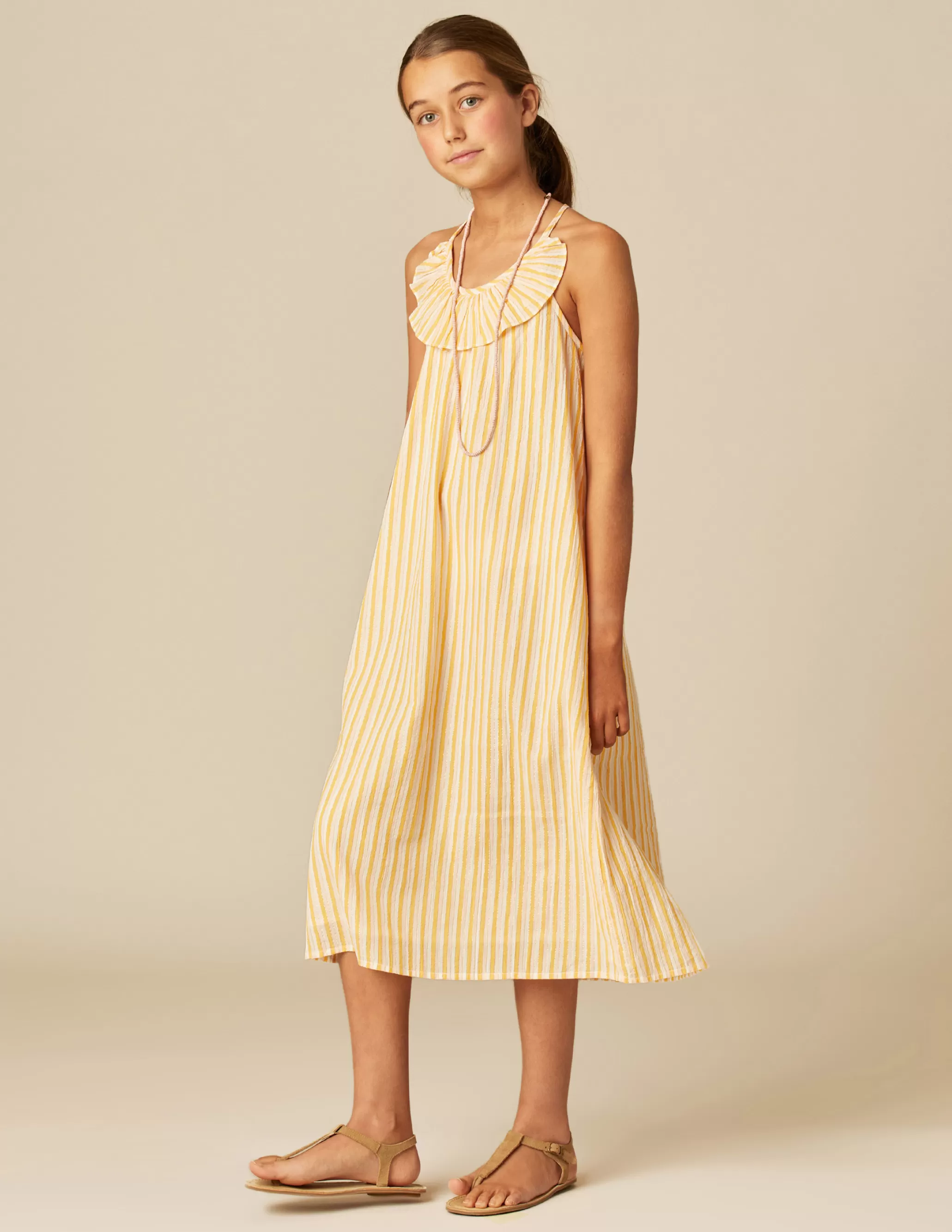 Nicoli YELLOW STRIPED DRESS< Dresses