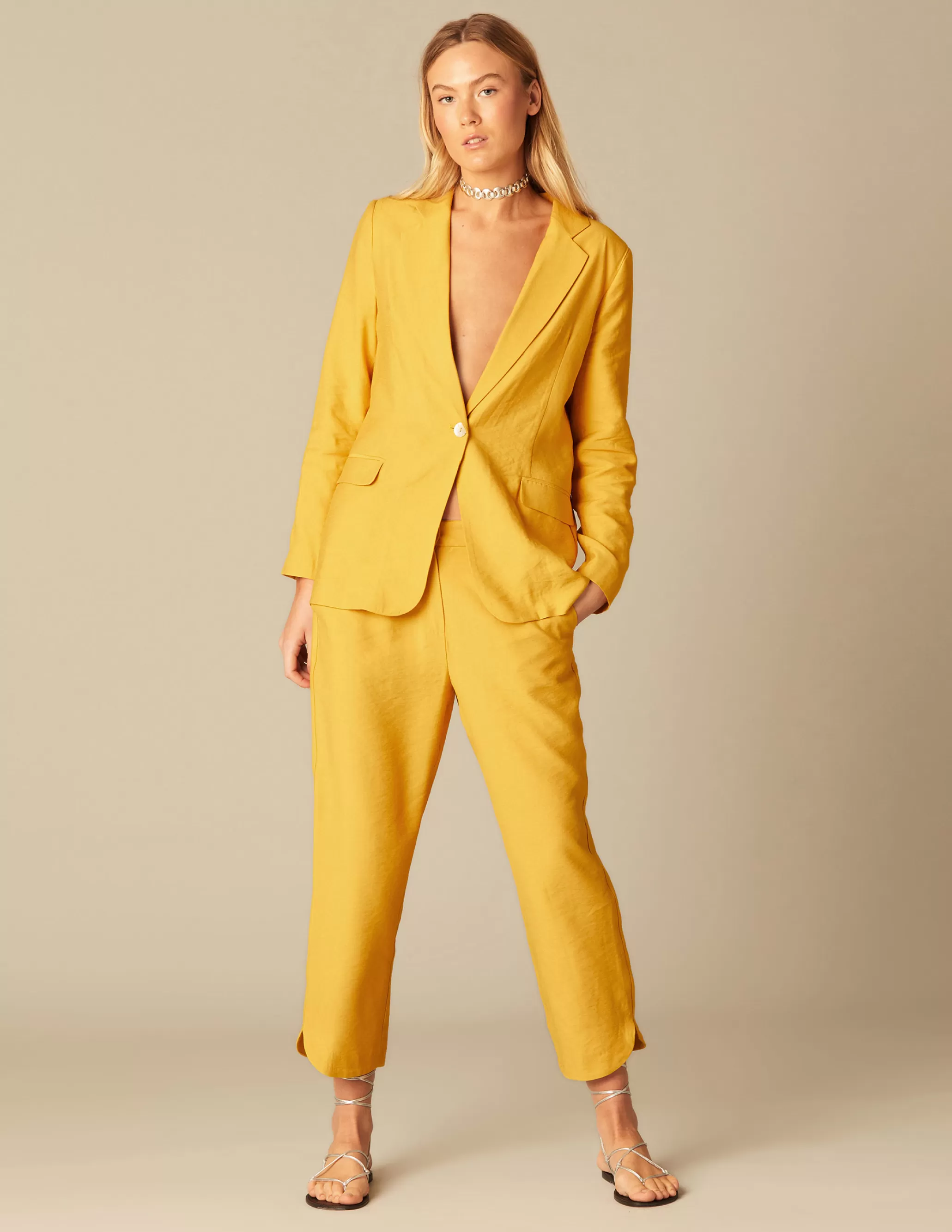 Nicoli YELLOW TROUSERS< Trousers