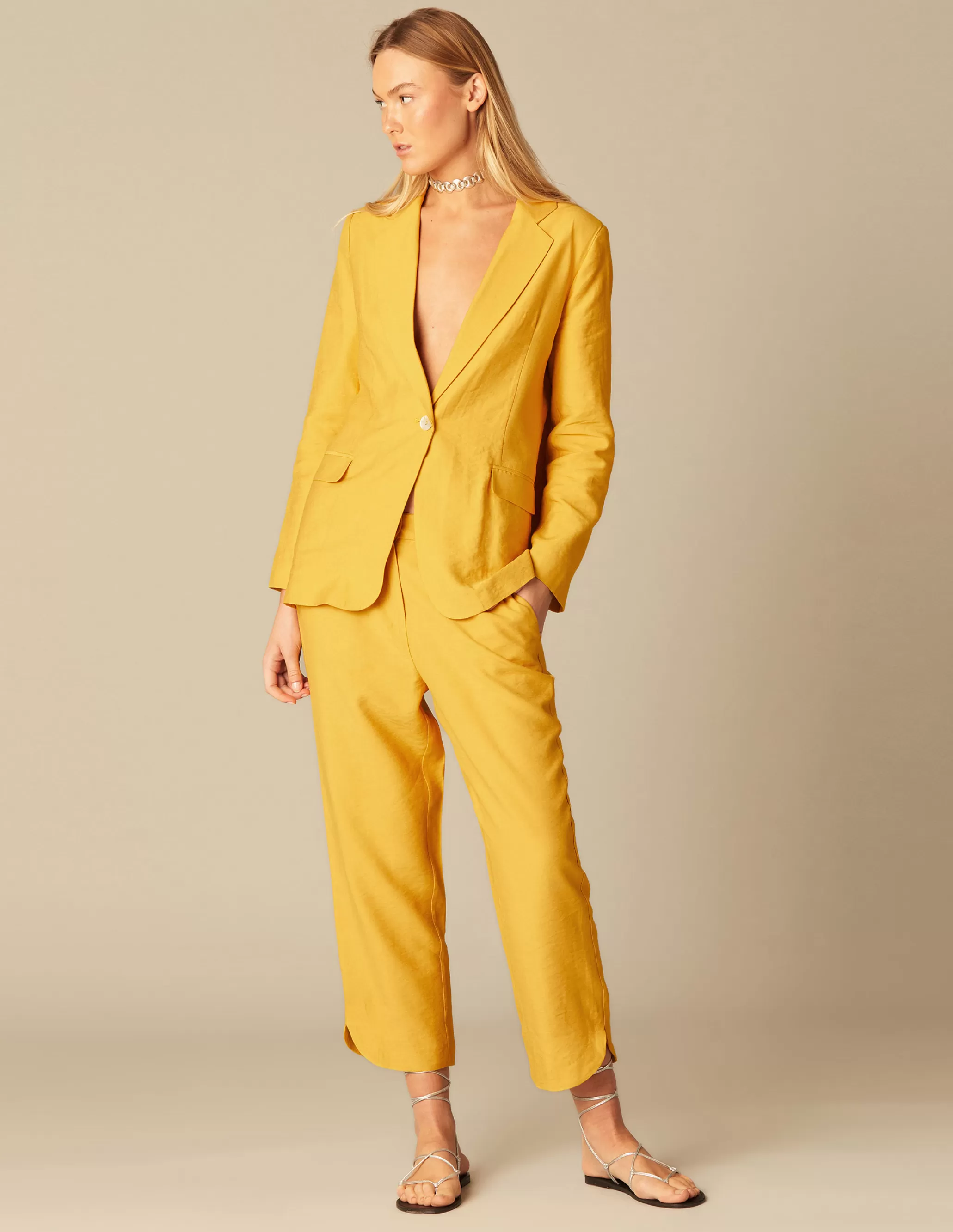 Nicoli YELLOW TROUSERS< Trousers